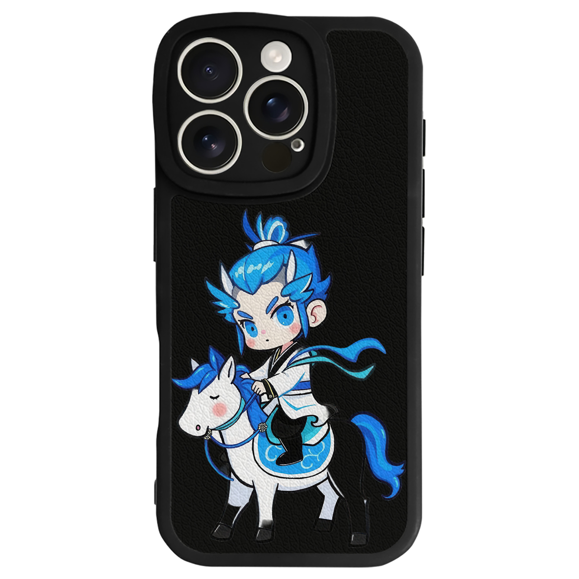 （画像用） Ne Zha 2 ナタ 魔童の大暴れ 【iPhone 16シリーズ対応】シリコンスマホケース（レザー調） 材質：シリコン